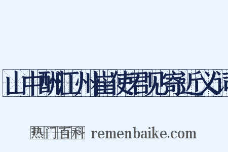 山中酬江州崔使君见寄近义词是什么意思的图片